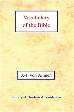 Vocabulary of the Bible  N/A 9780227171837 Front Cover