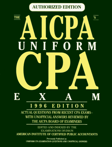 AICPA Uniform CPA Exam, 1996 N/A 9780028605838 Front Cover