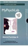 Mypsychlab With Pearson Etext for Abnormal Psychology:   2013 9780205985838 Front Cover