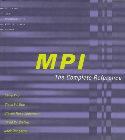 MPI The Complete Reference  1996 9780262691840 Front Cover