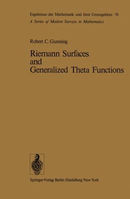 Riemann Surfaces and Generalized Theta Functions   1976 9783642663840 Front Cover