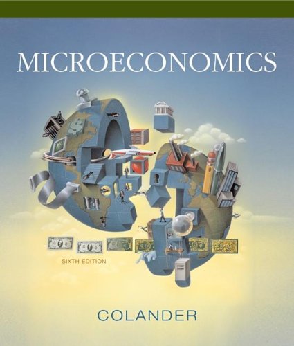 Microeconomics  6th 2006 9780072978841 Front Cover