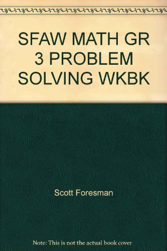 Problem-Solving Workbook   1998 9780201348842 Front Cover