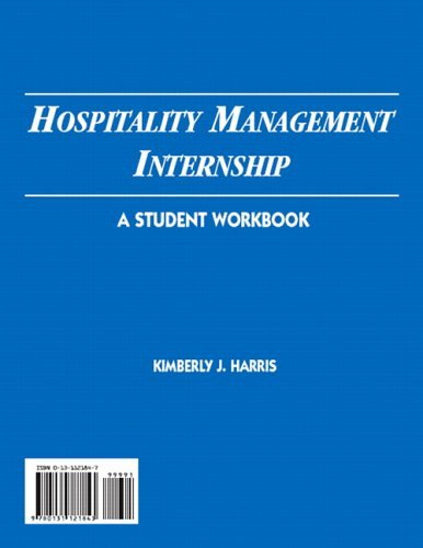 Hospitality Management Internship   2006 (Student Manual, Study Guide, etc.) 9780131121843 Front Cover