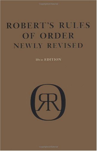 Robert's Rules of Order  10th 2002 (Revised) 9780738203843 Front Cover