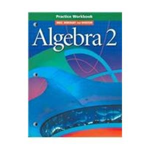 Algebra 2 Practice Workbook Workbook  9780030540844 Front Cover
