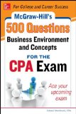 McGraw-Hill Education 500 Business Environment and Concepts Questions for the CPA Exam   2015 9780071789844 Front Cover