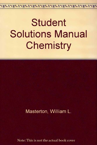 Chemistry Principles and Reactions 3rd 1997 (Student Manual, Study Guide, etc.) 9780030189845 Front Cover