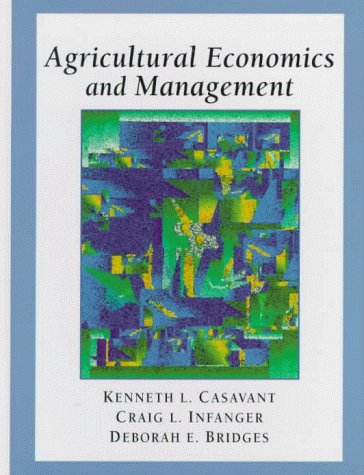 Agricultural Economics and Management   1999 9780136601845 Front Cover