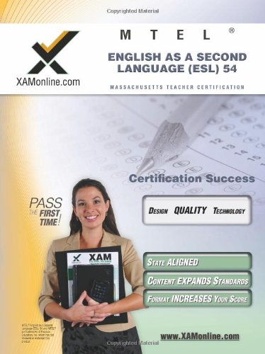 MTEL English As a Second Language (ESL) 54 Teacher Certification Test Prep Study Guide  N/A 9781607870845 Front Cover