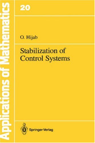 Stabilization of Control Systems   1987 9780387963846 Front Cover