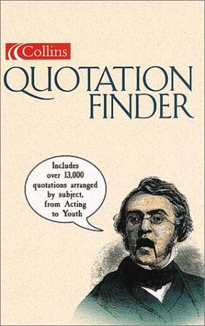 Collins Quotation Finder   2001 9780007121847 Front Cover