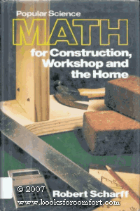 Math for Construction Workshop and the Home   1981 9780060137847 Front Cover