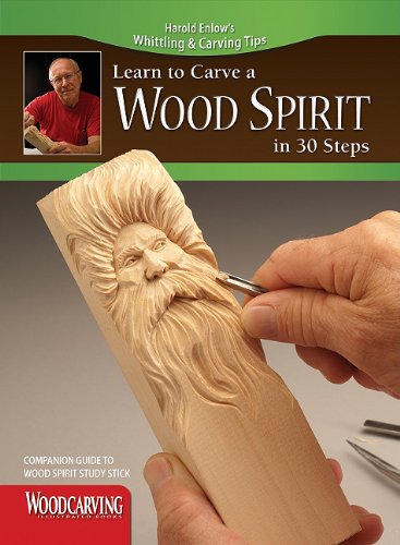 Wood Spirit Study Stick Kit (Learn to Carve Faces with Harold Enlow) Learn to Carve a Wood Spirit Booklet and Wood Spirit Study Stick N/A 9781565235847 Front Cover