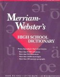 Merriam-Webster's High School Dictionary N/A 9780030964848 Front Cover