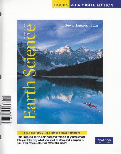 Earth Science, Books a la Carte Edition  13th 2012 9780321714848 Front Cover