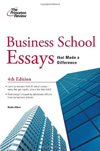 Business School Essays That Made a Difference  4th 9780375427848 Front Cover