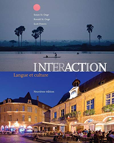 Bundle: Interaction: Langue et Culture, 9th + Premium Web Site Printed Access Card + Student Activities Manual (cahier d'activites Orales et Ecrites)  9th 2014 9781285480848 Front Cover
