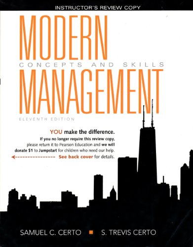 Modern Management Pkg 11th 2009 9780135080849 Front Cover