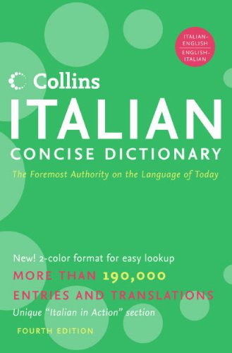 Collins Italian Concise Dictionary, 5th Edition  5th 9780061141850 Front Cover