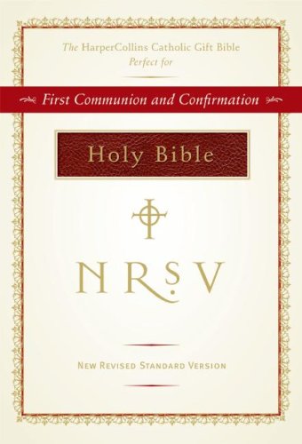 NRSV, The HarperCollins Catholic Gift Bible, Imitation Leather, Burgundy  N/A 9780061451850 Front Cover