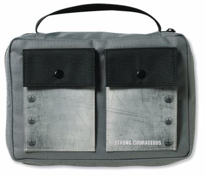 Bible Cover for Boys Zippered, with Handle, Canvas, Gray, Medium N/A 9780310519850 Front Cover