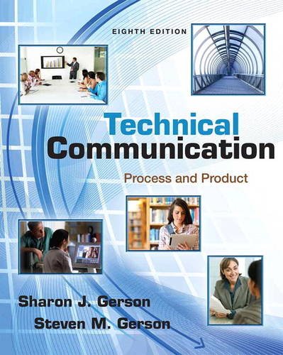 Technical Communication Process and Product 8th 2014 9780321889850 Front Cover