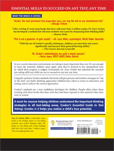 Gruber's Essential Guide to Test Taking, Grades 3-5   2008 9781402211850 Front Cover