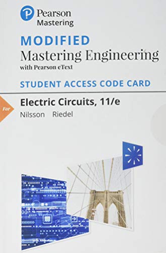 Modified Mastering Engineering with Pearson EText -- Standalone Access Card -- for Electric Circuits  11th 2019 9780134743851 Front Cover