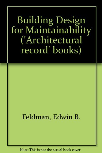 Building Design for Maintainability  1976 9780070203853 Front Cover