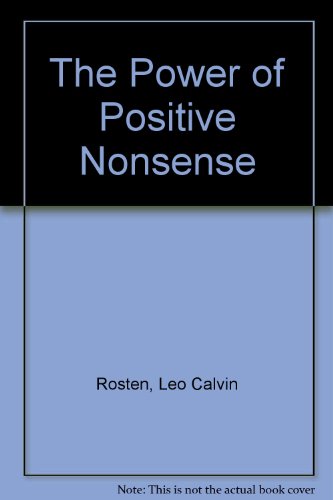 Power of Positive Nonsense N/A 9780070539853 Front Cover