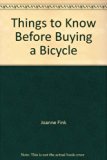 Things to Know Before Buying a Bicycle N/A 9780382067853 Front Cover