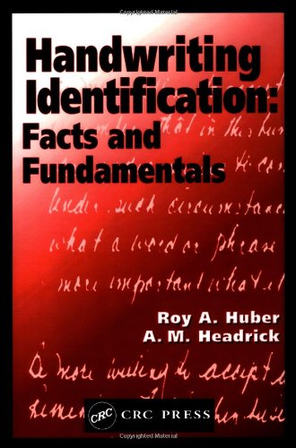 Handwriting Identification Facts and Fundamentals  1999 9780849312854 Front Cover