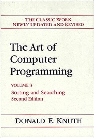 Art of Computer Programming - Sorting and Searching  2nd 1998 (Revised) 9780201896855 Front Cover