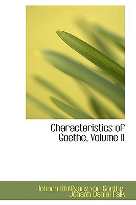 Characteristics of Goethe  N/A 9780559964855 Front Cover