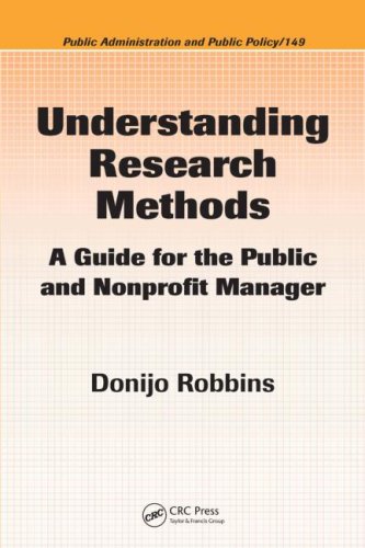 Understanding Research Methods A Guide for the Public and Nonprofit Manager  2009 9781574445855 Front Cover