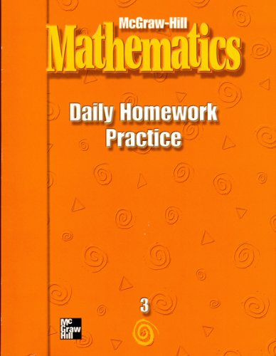 McGraw-Hill Mathematics, Grade 3, Daily Homework Practice   2000 9780021002856 Front Cover