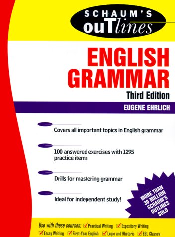 Schaum's Outline of English Grammar  3rd 2000 9780071359856 Front Cover