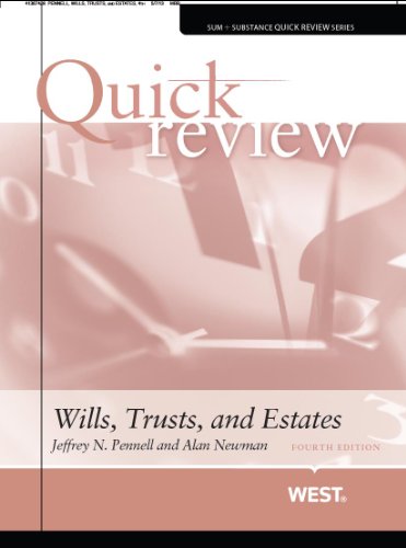Quick Review of Wills, Trusts, and Estates:   2013 9780314286857 Front Cover