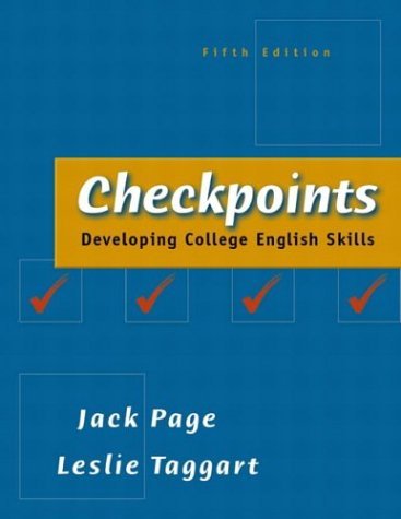 Checkpoints Developing College English Skills 5th 2004 (Revised) 9780321103857 Front Cover
