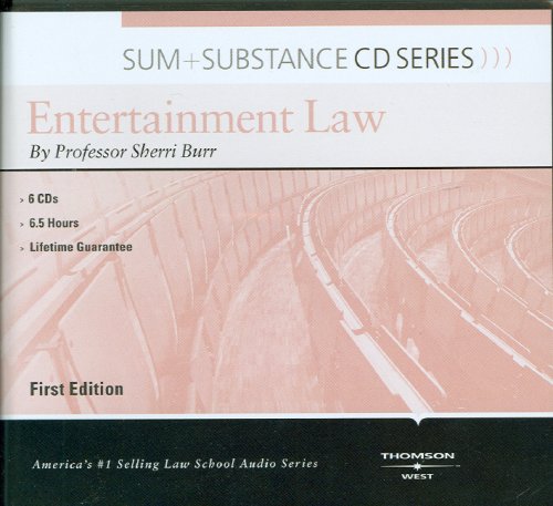 Entertainment Law  N/A 9780314180858 Front Cover