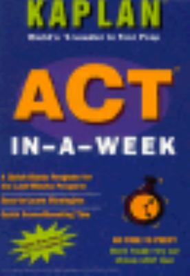 ACT In-a-Week N/A 9780684833859 Front Cover