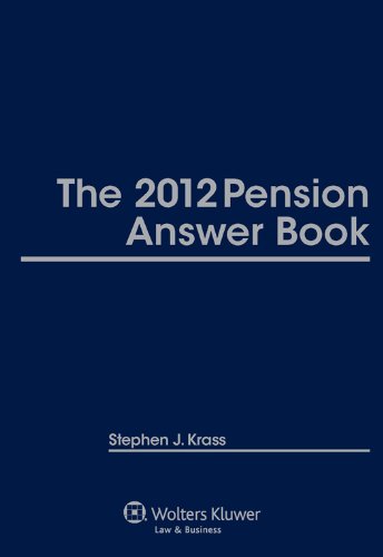 2012 Pension Answer Book   2011 9780735508859 Front Cover