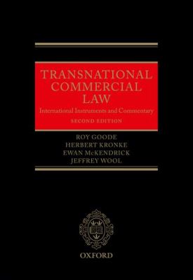Transnational Commercial Law International Instruments and Commentary 2nd 2011 9780199582860 Front Cover