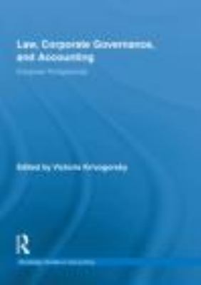 Law, Corporate Governance and Accounting European Perspectives  2011 9780415871860 Front Cover