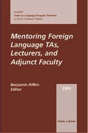 Mentoring Foreign Language TAs, Lecturers, and Adjunct Faculty   2000 9780838416860 Front Cover