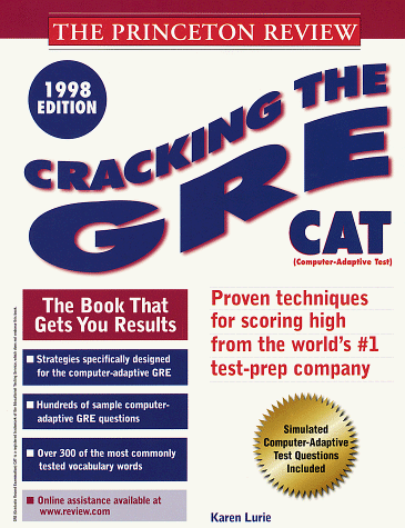 Cracking the GRE CAT 1998 N/A 9780375750861 Front Cover