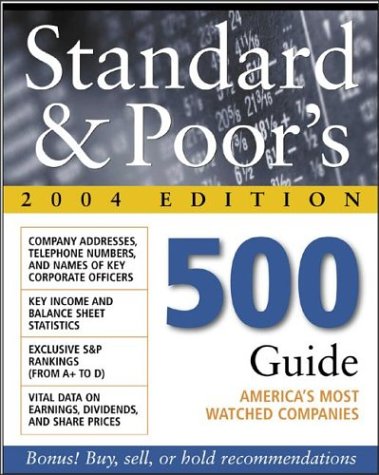 Standard and Poor's 500 Guide, 2004 Edition   2004 9780071426862 Front Cover