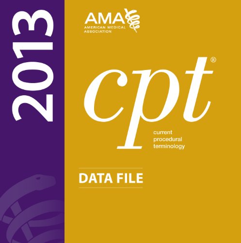 CPT 2013 Data Files Single User:   2012 9781603596862 Front Cover