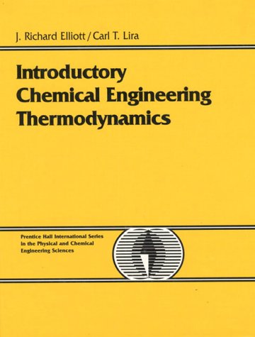 Introductory Chemical Engineering Thermodynamics   1999 9780130113863 Front Cover